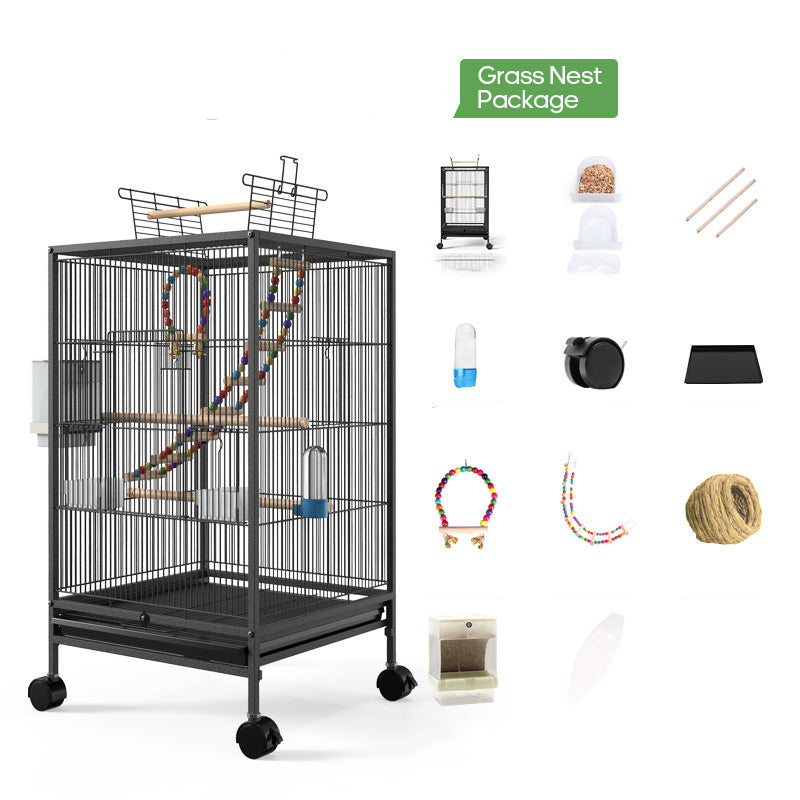 Parrot Xuanfeng bird cage with feeder toy grass nest package by Sell My Stuff on Tampa Home & Garden Store