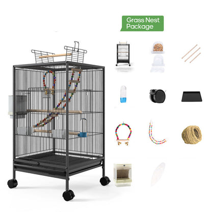 Parrot Xuanfeng bird cage with feeder toy grass nest package by Sell My Stuff on Tampa Home & Garden Store