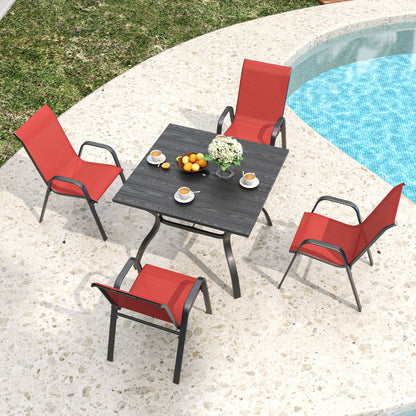 5 Piece Outdoor Dining Set With a Chair and Table