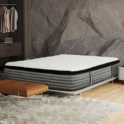 Queen Premium Hybrid Mattress and A Plush Gel Top