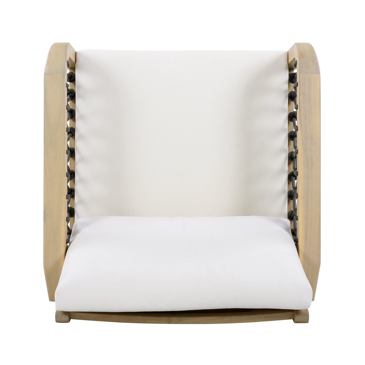 Outdoor Acacia Wood Club Chairs and Rope