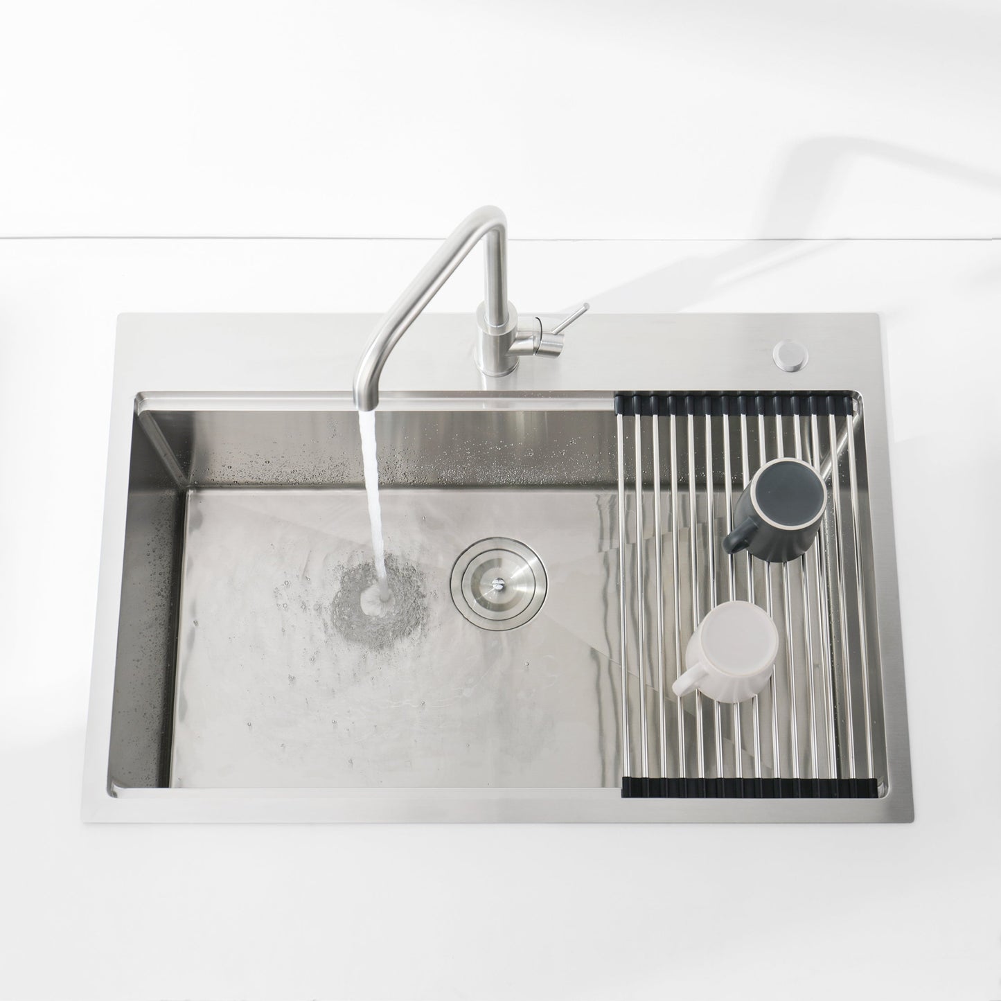 Brushed Stainless Steel Kitchen Sink for Home