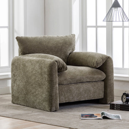 The Matcha Green Accent Sofa and Lounge Chair