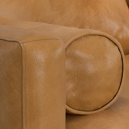 Morrison sofa and ottoman set tan leather upholstery Unique Piece Furniture on Tampa Home & Garden Store