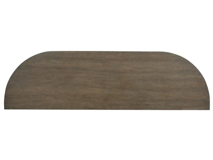 Bosley Demilune Sofa Table in Porpoise brown wood finish by Unique Piece Furniture on Tampa Home & Garden Store