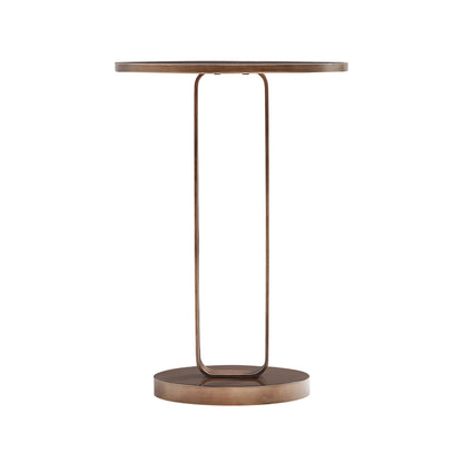 Round antique bronze accent table with open oval pedestal by HouseOfZazla on Tampa Home & Garden Store