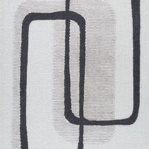 Davismour Rug, neutral grayscale abstract geometric area rug by Unique Piece Furniture on Tampa Home & Garden Store