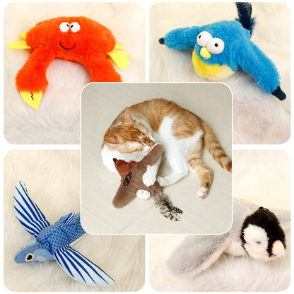 Sell My Stuff plush toys: orange crab, blue bird, striped dragon, penguin, cat dog plush on Tampa Home & Garden Store