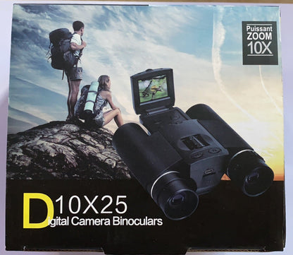 Digital HD Camera Binoculars 10x25 by Sell My Stuff, black with LCD screen on packaging on Tampa Home & Garden Store
