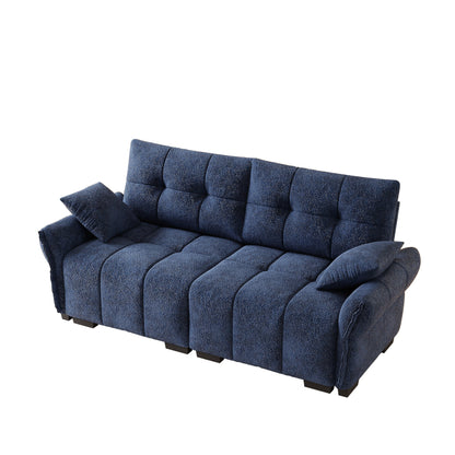 Premium Two Seater Sofa and Chenille Fabric Detail