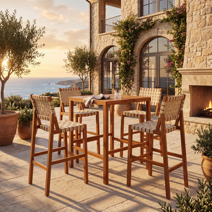 Solid Acacia Wood Outdoor Patio Furniture Set