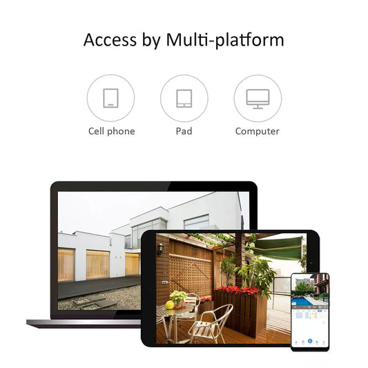 1080P WiFi Outdoor Wall Light Camera Night Vision with feeds on phone, tablet and computer on Tampa Home & Garden Store
