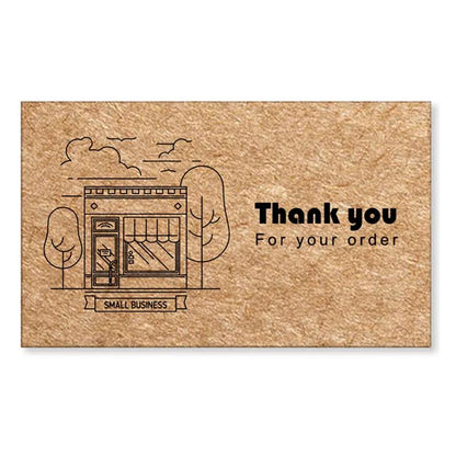 English Holiday Thank You Card for Do It Yourself