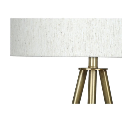 Contemporary Floor Lamp and Tripod Drum Shade