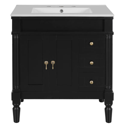 Bathroom Vanity With Ceramic Sink and Soft Close