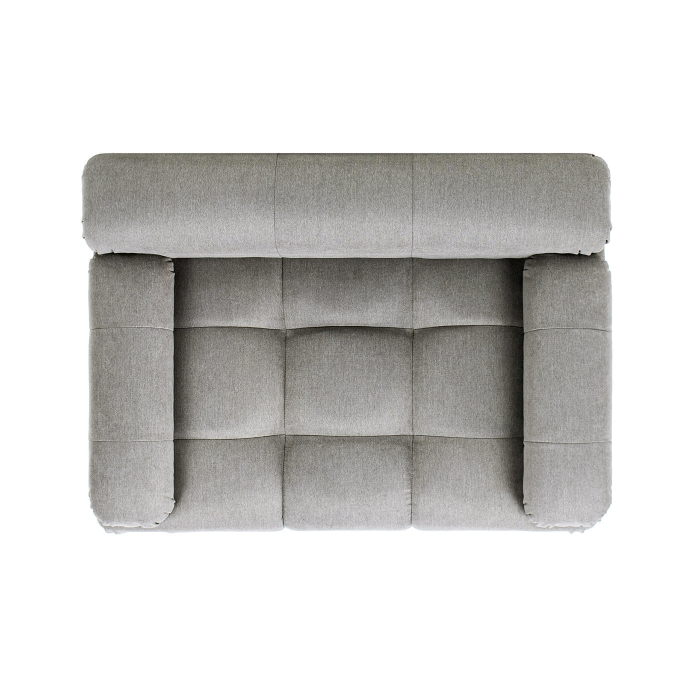 Marcel Upholstered Modern Pet Bed Uptown Gray Velvet tufted square bed by HouseOfZazla on Tampa Home & Garden Store