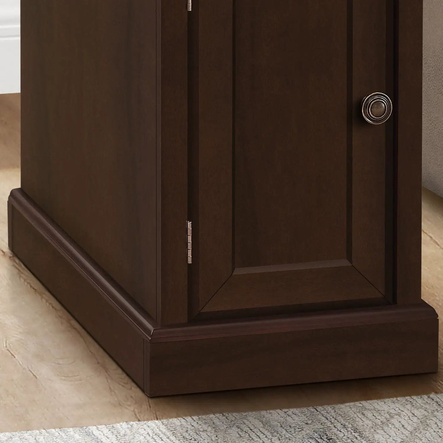 Accent End Table with storage drawer in espresso finish, dark wood by Unique Piece Furniture on Tampa Home & Garden Store