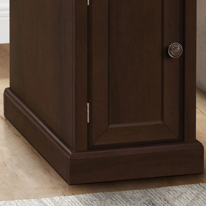 Accent End Table with storage drawer in espresso finish, dark wood by Unique Piece Furniture on Tampa Home & Garden Store