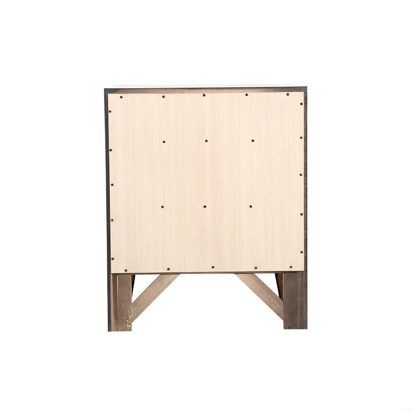 Modern Design Nightstand with Durable Wood Veneer