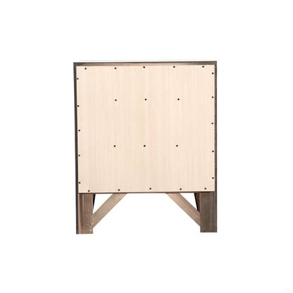Modern Design Nightstand with Durable Wood Veneer