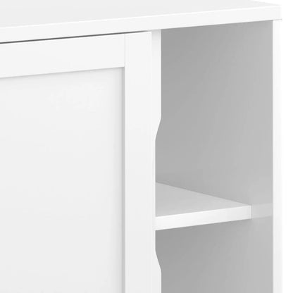 Harper Solid Rubberwood Storage Cabinet Modern