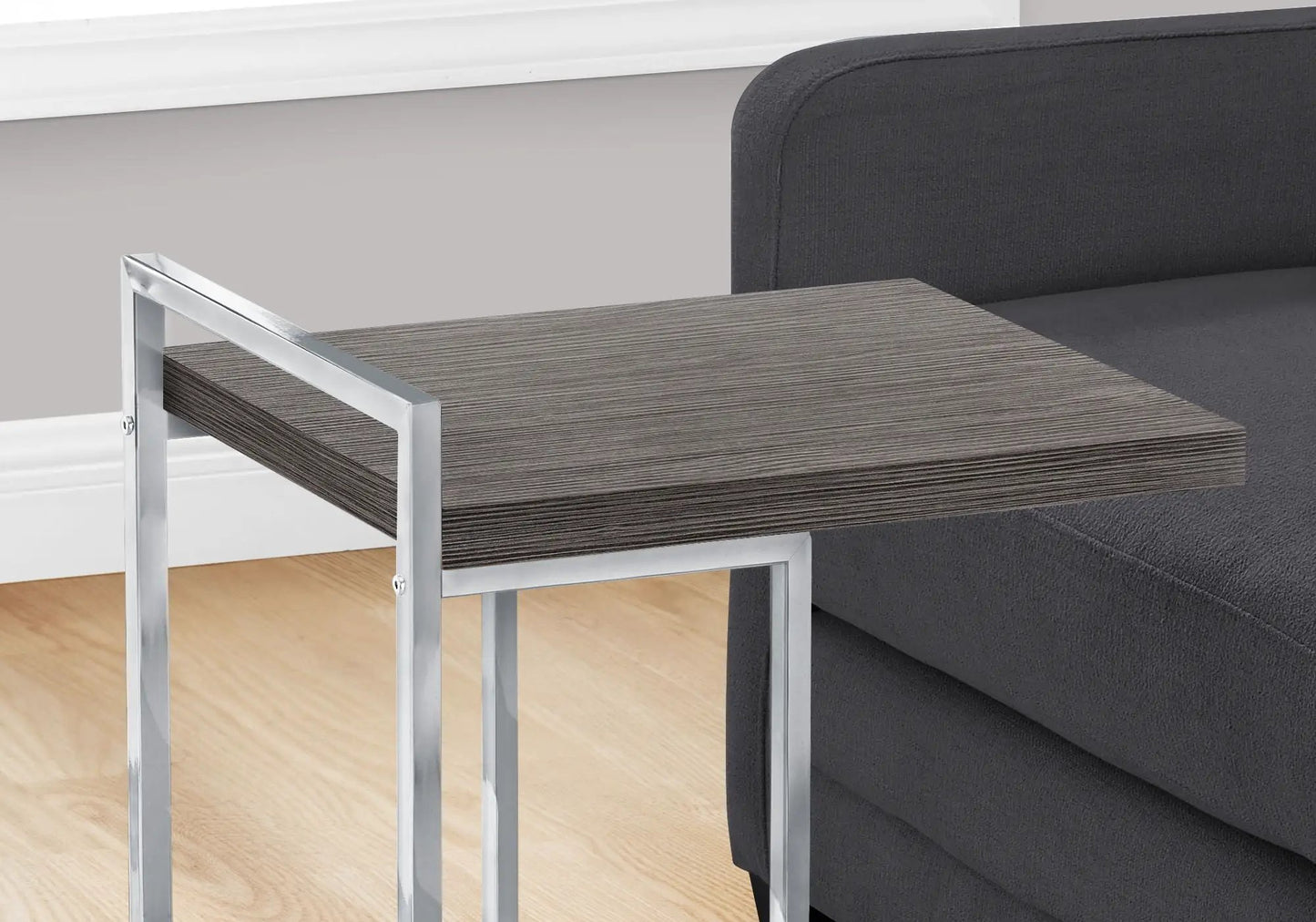 C Shaped Accent Table for Sofas and Beds Modern