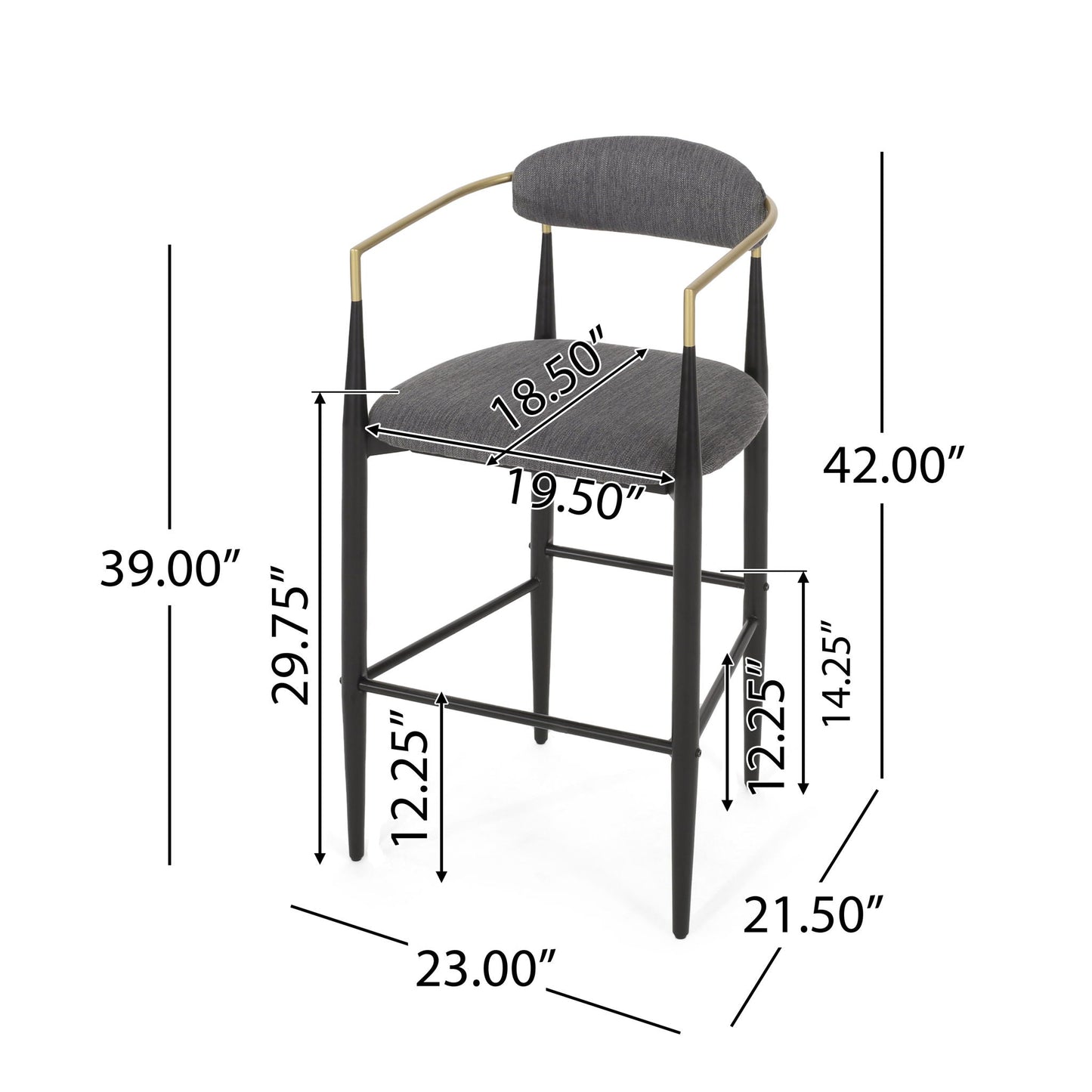 Upholstered Bar Stools for Kitchen Island Seating