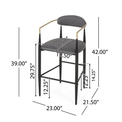 Upholstered Bar Stools for Kitchen Island Seating