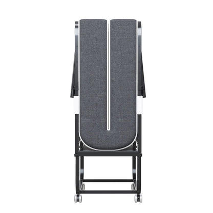 Twin Extra Long Bed and Foam Mattress Black