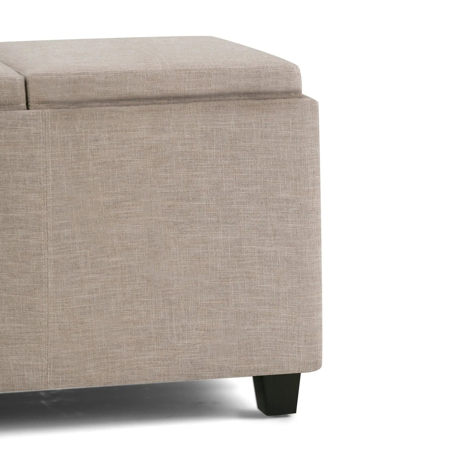 Avalon Upholstered Storage Ottoman With Trays