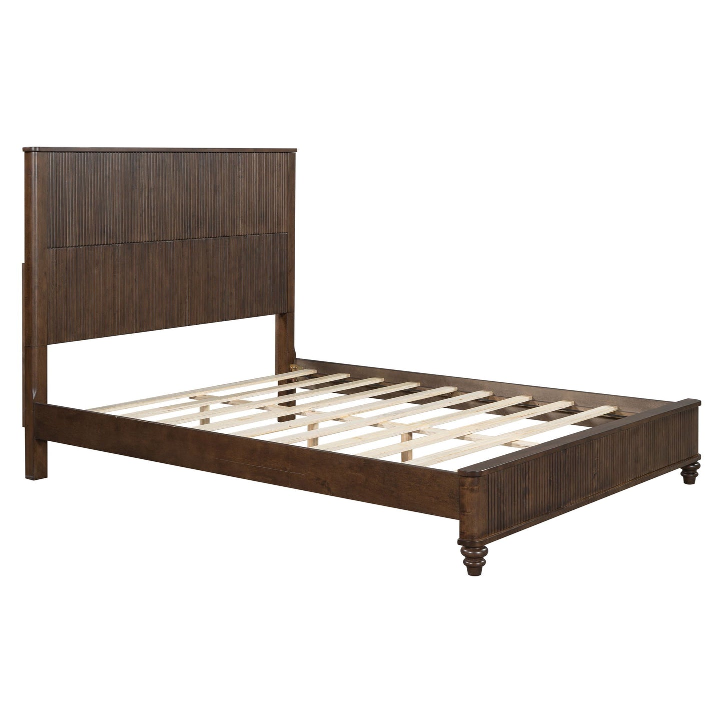 Solid Wood Platform Bed and the Tall Headboard