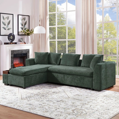 Modern L Shaped Sectional Sofa with Storage