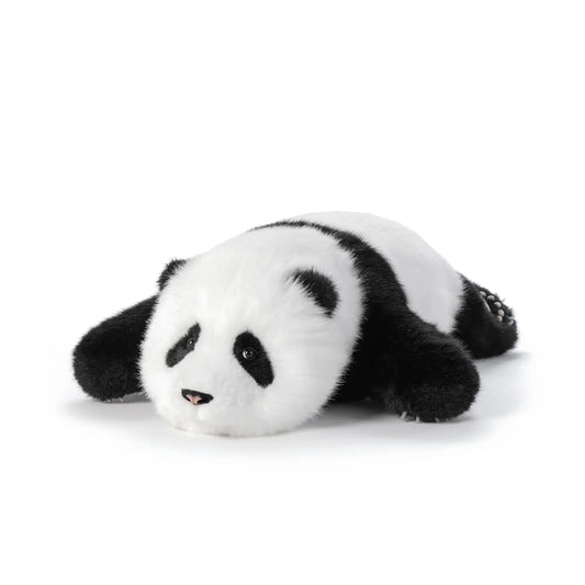 Menglan Panda Weighted Plush Toy Ultra Realistic pair of panda plush, soft black and white on Tampa Home & Garden Store