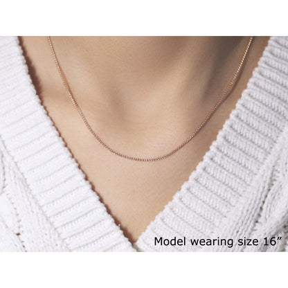 Necklace 14k rose gold diamond-cut round wheat chain 1.1mm by Bids.com on Tampa Home & Garden Store