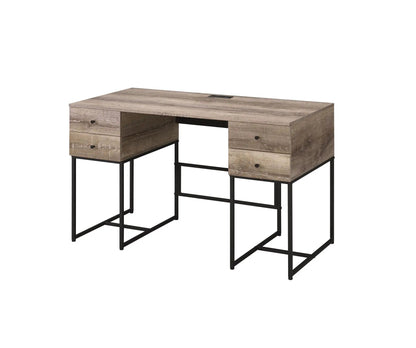 Desirre Writing Desk With USB Port In Oak Finish