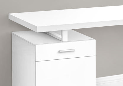 Computer Desk With Left and Right Setup Storage