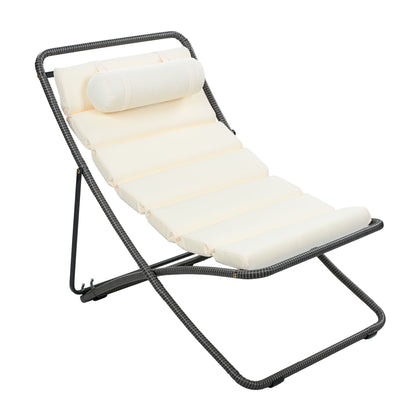 Pair of Outdoor Chairs with Adjustable Backrest