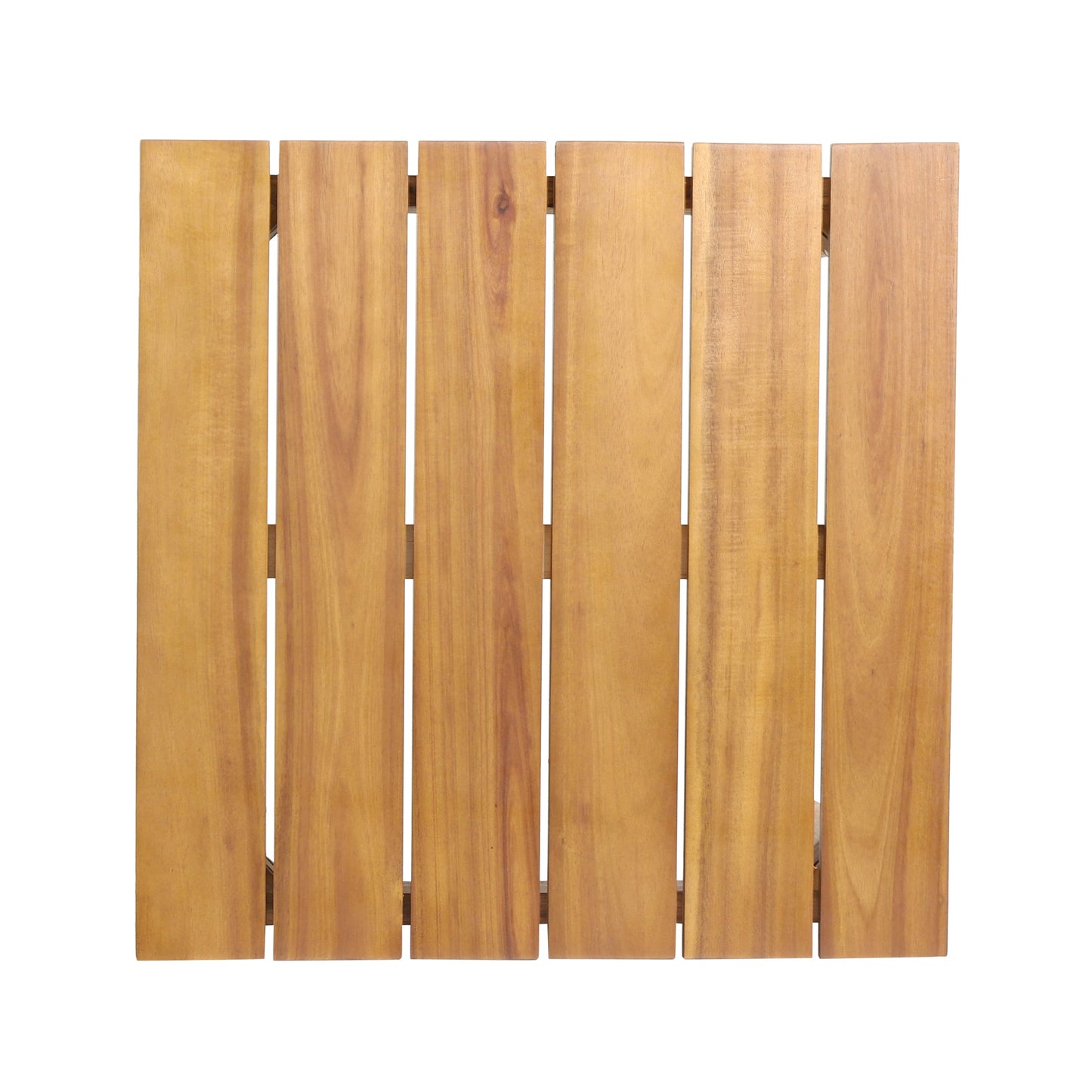 Acacia Wood Outdoor Set warm brown slat panels on Tampa Home & Garden Store