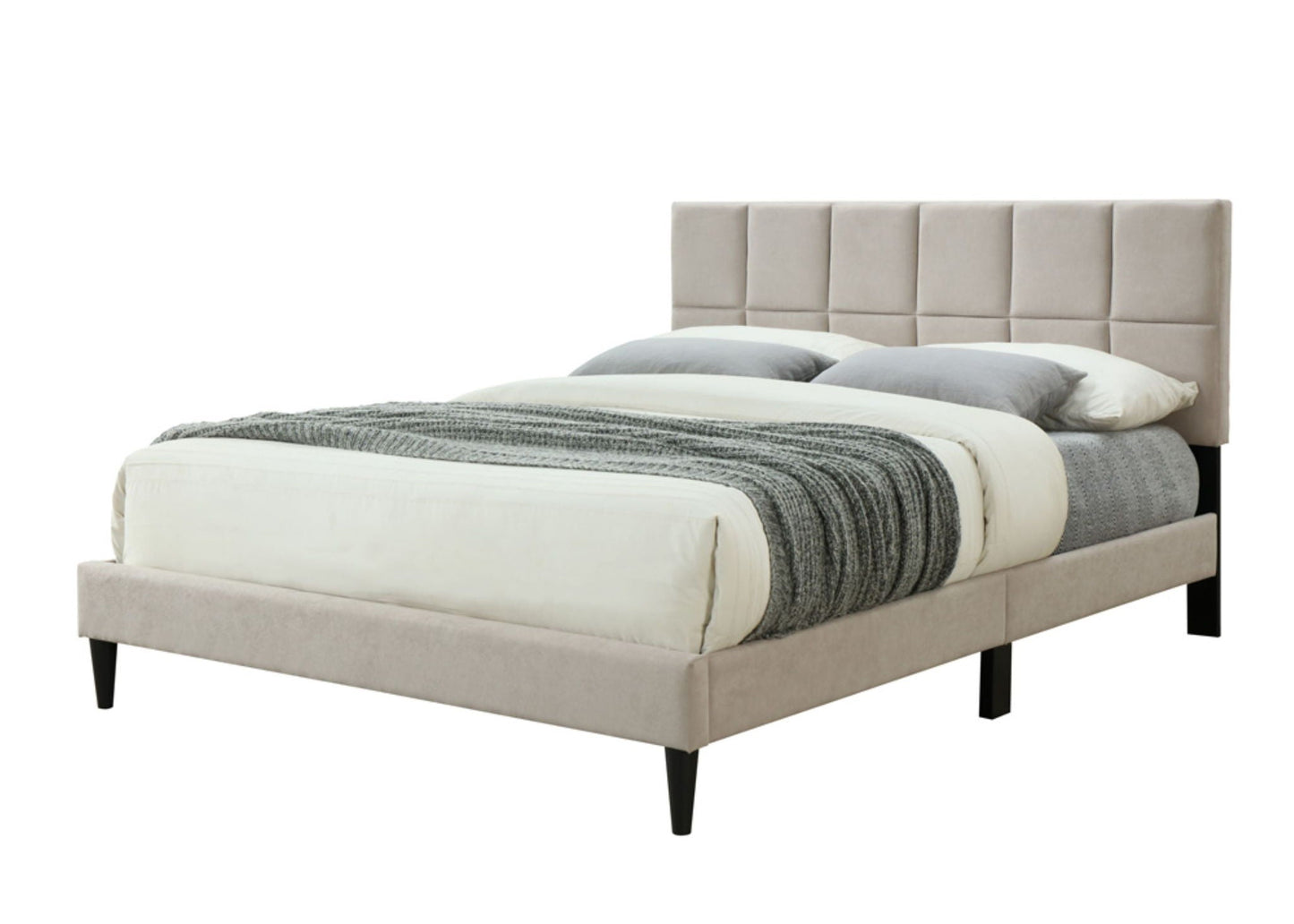 Full Size Squares Bed In a Box With Usb Ports