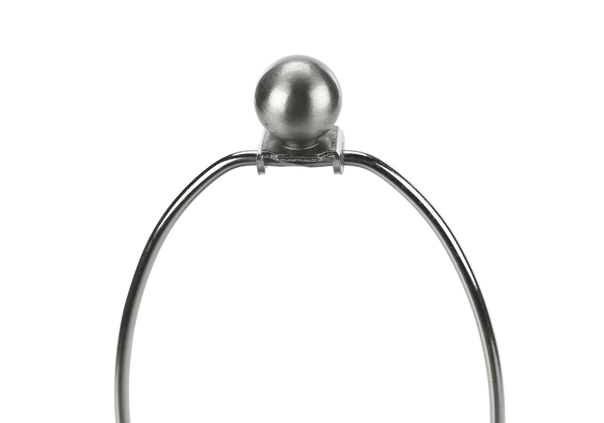Table lamp base with chrome curved arms and a round metal sphere finial on Tampa Home & Garden Store