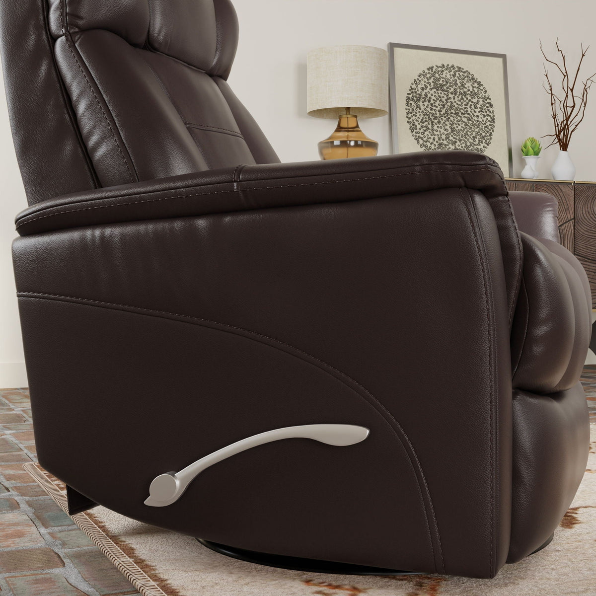 Bentley Swivel Glider Recliner with Footrest