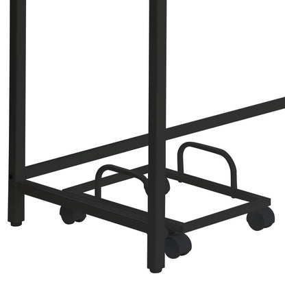 Bambina Computer Desk frame in black metal with caster wheels corner HouseOfZazla on Tampa Home & Garden Store