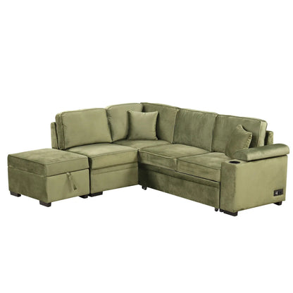 Sleeper Sofa Bed With Storage 2 In 1 Couch