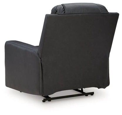 Mackmenville Zero Wall Recliner by Unique Piece Furniture in dark gray upholstery on Tampa Home & Garden Store