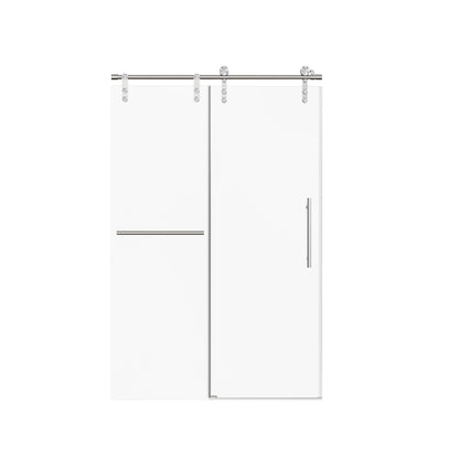 Frameless sliding shower door with towel rail and handle by HouseOfZazla, chrome rails on Tampa Home & Garden Store