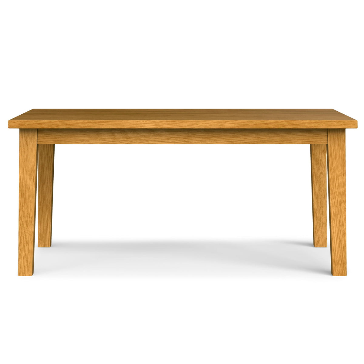 Rubberwood dining table with lacquer finish natural wood tone on Tampa Home & Garden Store