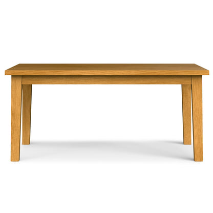 Rubberwood dining table with lacquer finish natural wood tone on Tampa Home & Garden Store