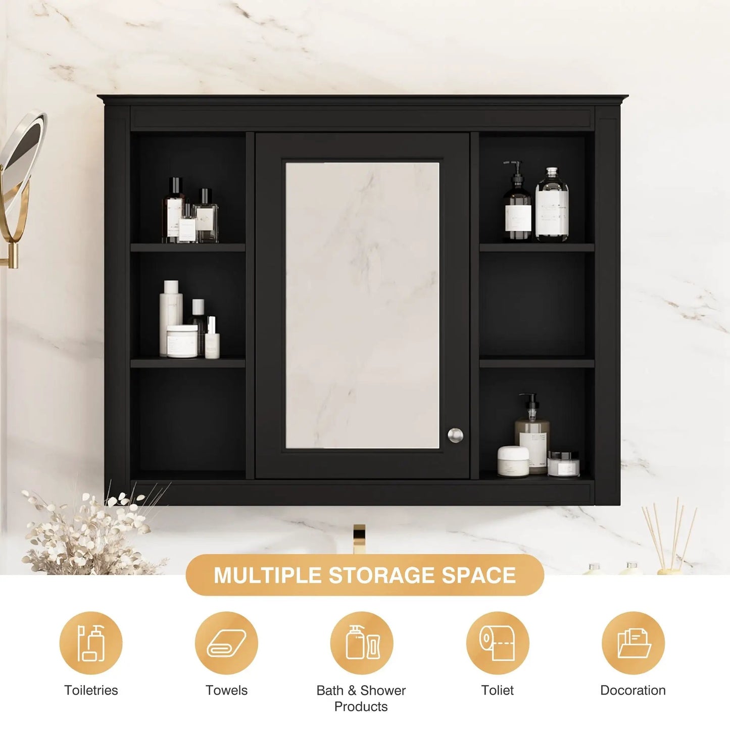 Wall Mounted Medicine Cabinet with Mirror