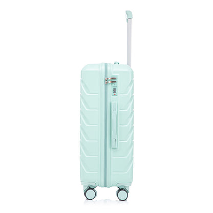 HouseOfZazla mint 3-piece spinner luggage set with combination lock and rolling wheels on Tampa Home & Garden Store