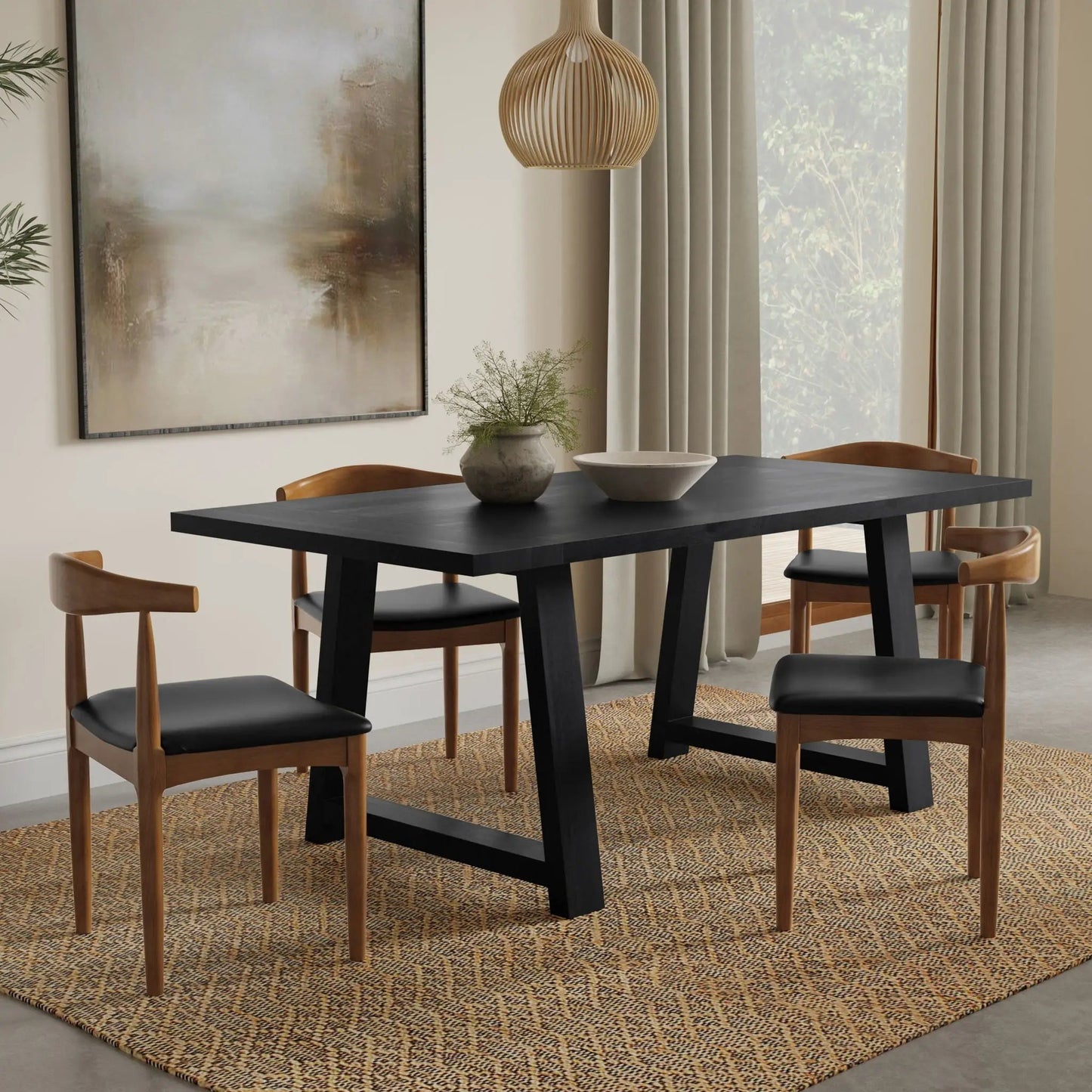 Whitley Dining Table with Mango Wood Eco Finish